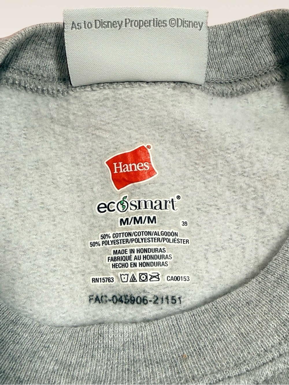 Walt Disney World Gray Crewneck Pullover Sweatshirt Mickey Mouse Adult Medium - Picture 8 of 8